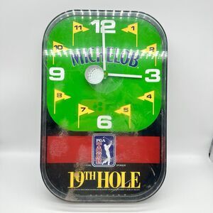 ORIGINAL MICHELOB PGA TOUR 19TH HOLE WALL CLOCK*1994 TESTED
